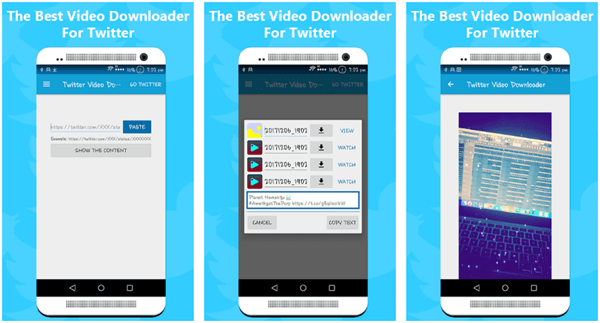 twiter video downloader android