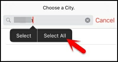 select all city