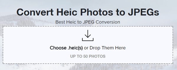 Convert HEIC to JPG Online