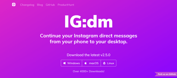 instagram direct message on computer