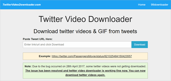 download twitter videos online