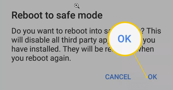 reboot android in safe mode
