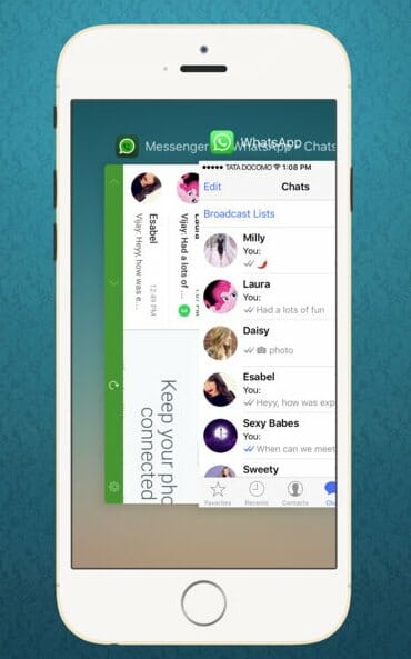 use dual messenger for whatsapp chats