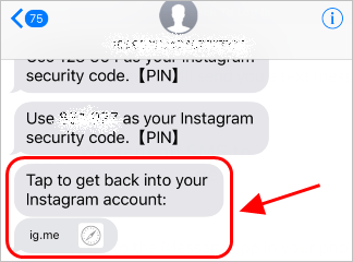 reset instagram password with phone number