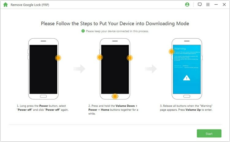 put android into downloading mode