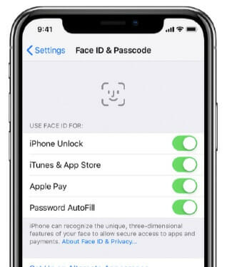 disable and enable face id