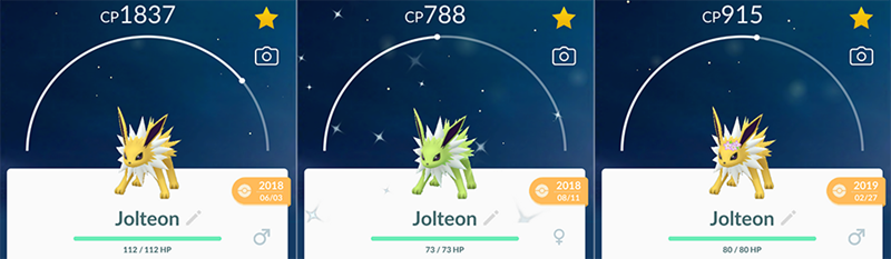 pokemon go jolteon family