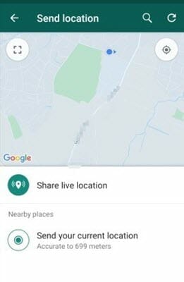 share live location android