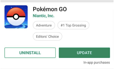 update pokemon go android