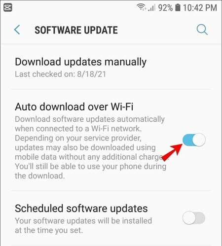 auto download android update