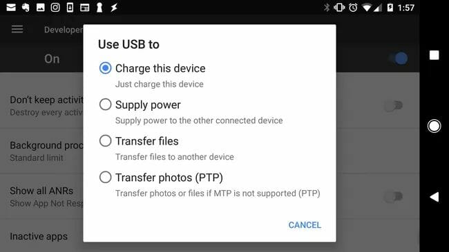 transfer files android